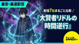 大賢者リドルの時間逆行が最安・最速で視聴できるサブスクをすべて紹介